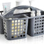 Cesta ducha plástico 3 compartimentos organiz. gris