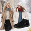 Botas nieve mujer forradas piel aislamiento antiderrap