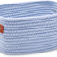 Cesta almacenamiento XS tejida algodón asa decorativa