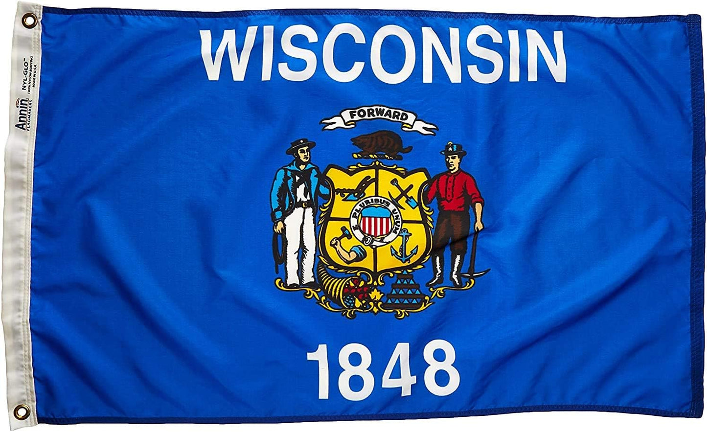 Bandera Wisconsin 2x3ft fabricada EE.UU.