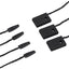500 Pzas Cadena Etiquetas Colgantes Negro 6.6" Cuerda Nailon