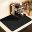 Tapete goma absorbente para encimera café 17x31.5pulg negro