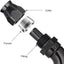 Adaptador manguera PTFE 60grados 12AN aluminio negro