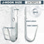 50 Ganchos J 3/4pulg Acero Galvanizado Pared