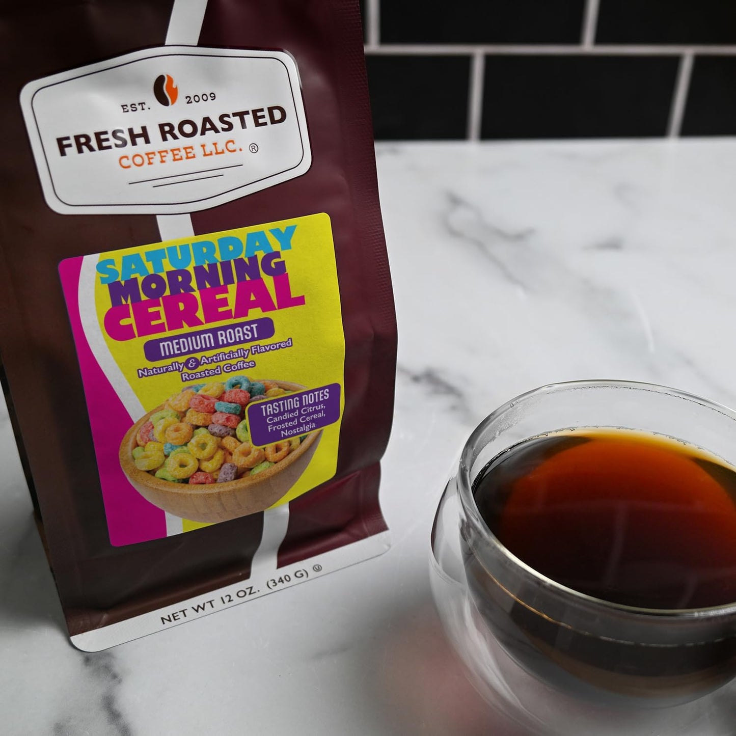 Café molido whole bean sabor cereal 12oz
