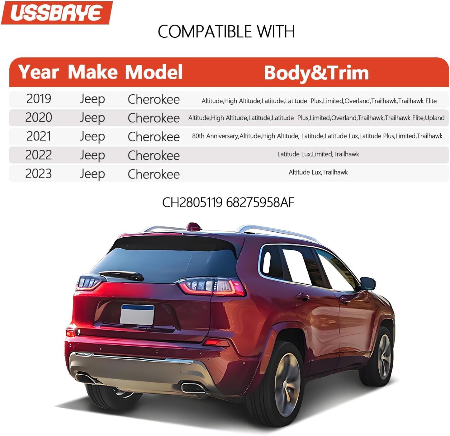 Luces traseras LED Jeep Cherokee 19-23 lado derecho
