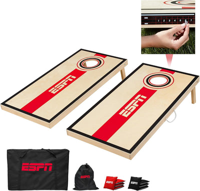 Set Mesa Cornhole Madera con Bolsas y Maleta de Viaje