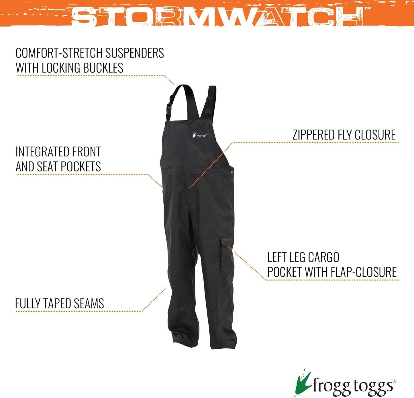 Overol impermeable pesca Stormwatch hombre