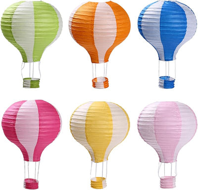 Set 6 globos linternas papel para bodas y fiestas