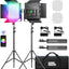 Panel luz LED RGB 9 escenas 2600K-10000K