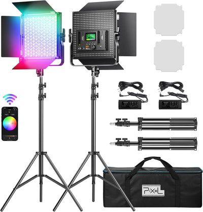 Panel luz LED RGB 9 escenas 2600K-10000K