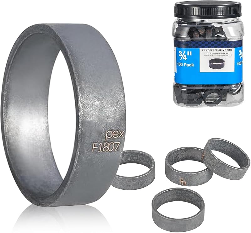 200 Pzas Anillo PEX 3/4" Superficie Oxidada Negro