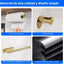 Toallero papel acero inox autoadhesivo pared cocina baño dorado