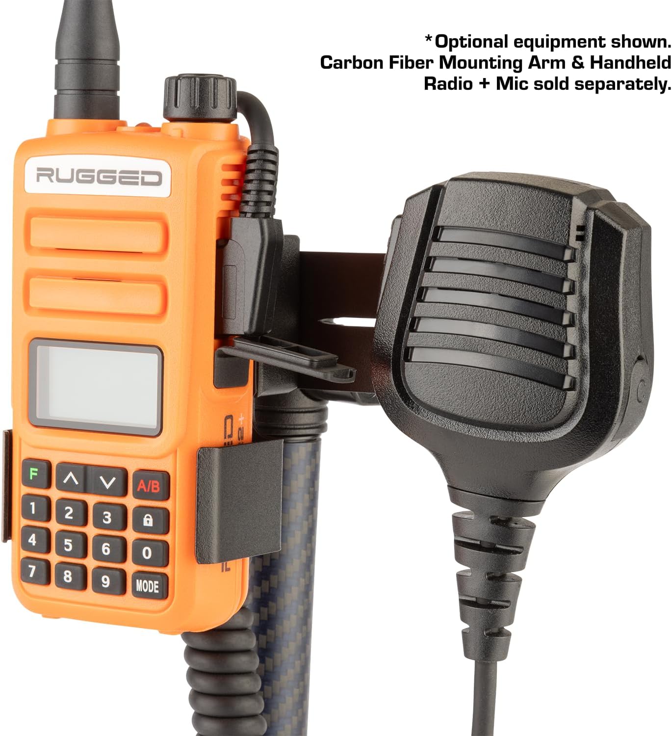 Soporte micrófono radio bidireccional bola 0.787"