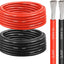 Cable silicona 10 AWG 20 ft cobre estañado rojo y negro