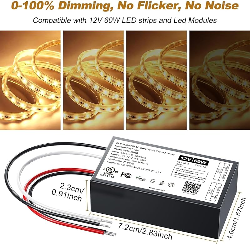 Controlador LED 12 V 60 W comp Lutron Leviton