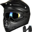 Casco Motocross ATV para Niños con Gafas y Guantes Negro