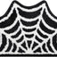 Alfombra baño tela araña 16x30pulg color negro antiderrap