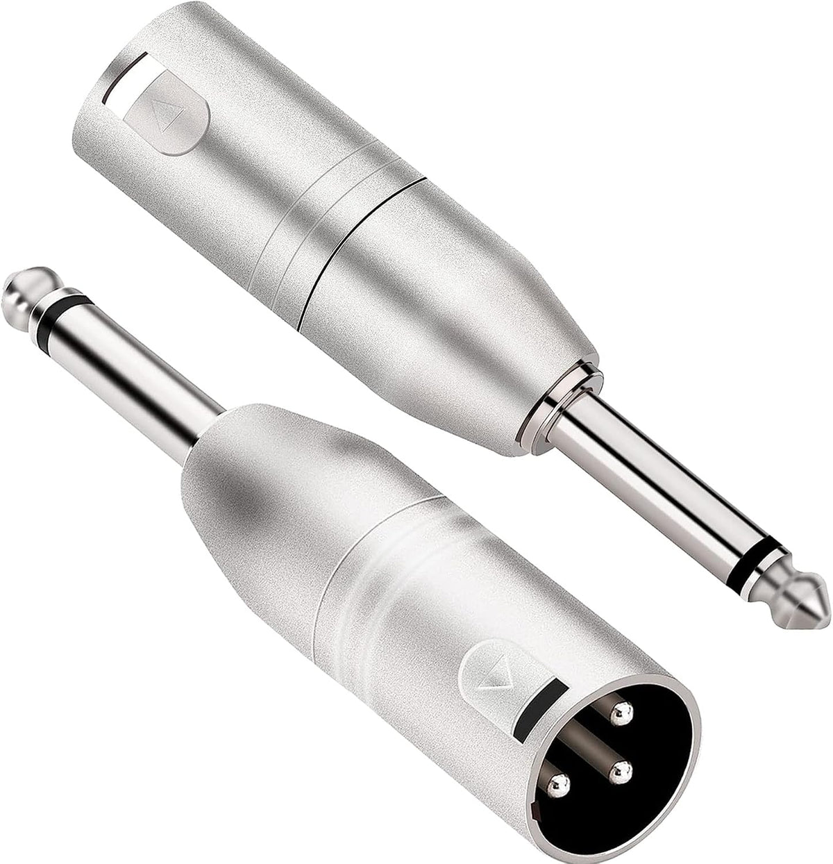 Adaptador TS mono a XLR macho 1/4pulg pack 2