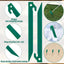 Estacas plástico tienda campaña 9" gancho jardín