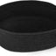 Cesta tejida negra para perros y gatos 13x9x5"
