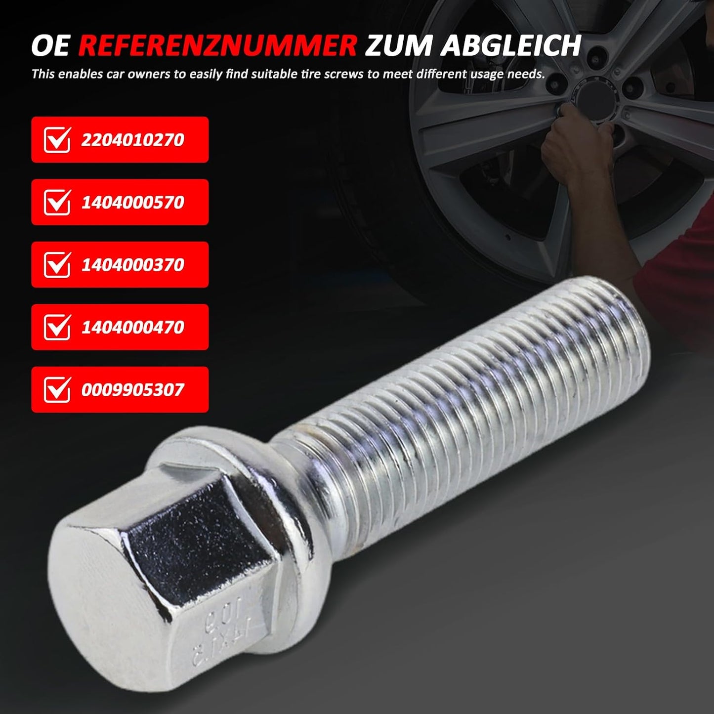 Tornillos neumático cromado para Mercedes GL450 GL500 G500