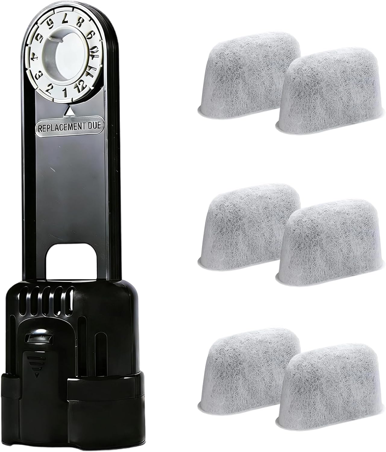 6 piezas repuesto filtros de agua y soporte para cafetera Elite B40 B44 B50 B60 B66 B70