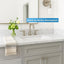 Lavabo tocador contra salpicaduras mármol 4x36"
