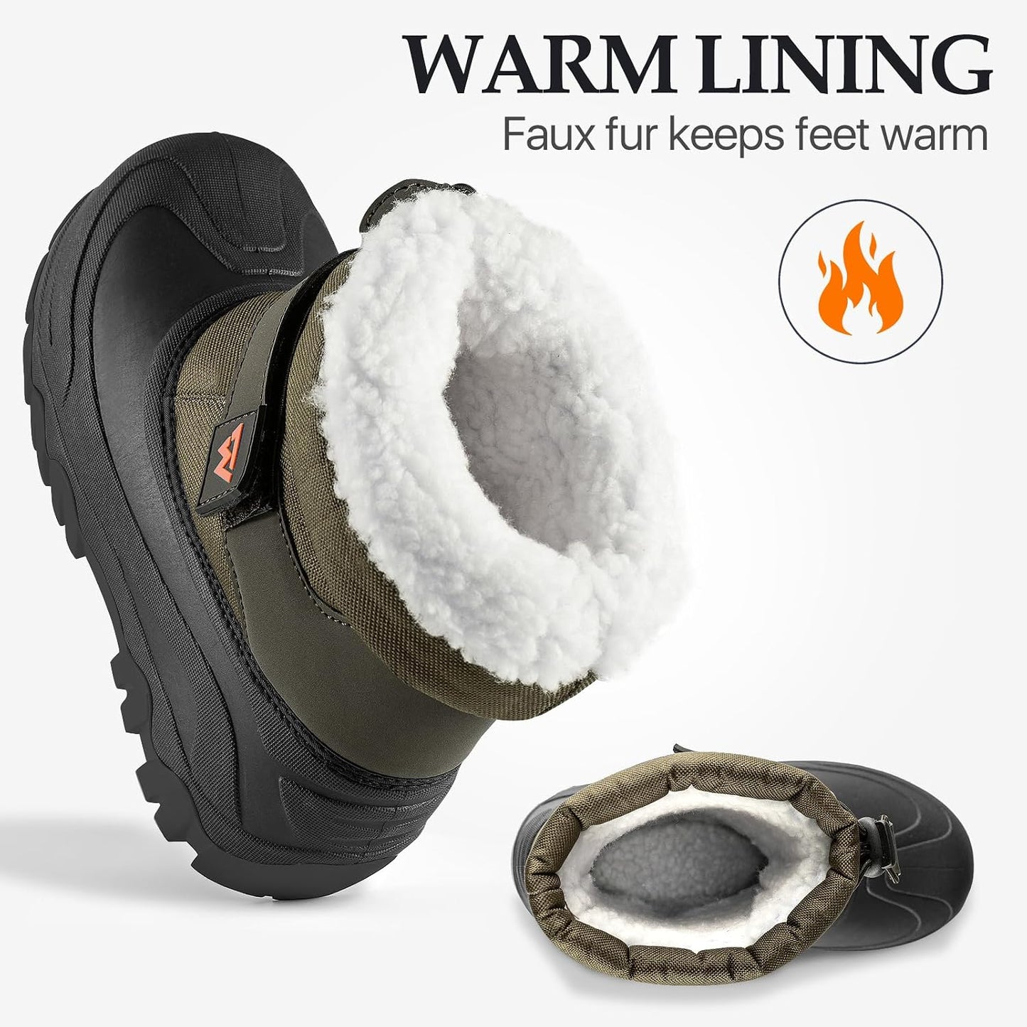 Botas nieve niños cálidas impermeables antiderrap