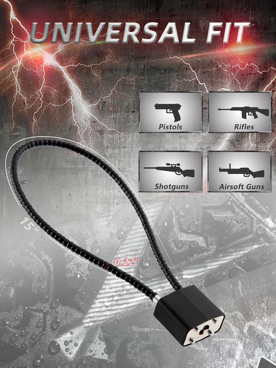 Cerraduras cable con llaves casco resistente 15pulg
