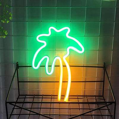 Luz neón USB o 3 pilas AA decoración pared escritorio fiestas
