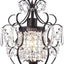 Candelabro cristal bronce antiguo 1 luz para armario