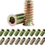 20 Pzas insertos roscados M6x25mm para muebles