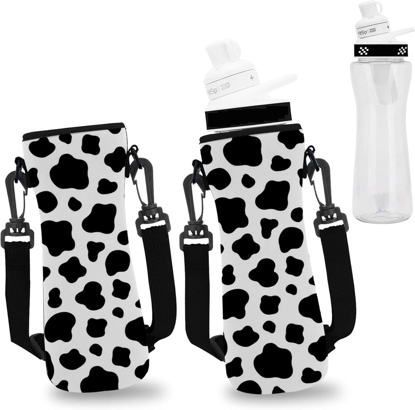 2 Fundas Neopreno Botella Cirkul 22oz Soporte Hombro