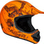 Casco MX Todoterreno Unisex X-Large Camuflaje Naranja