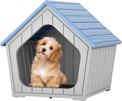 Casa para perros pequeños interior y exterior resistente