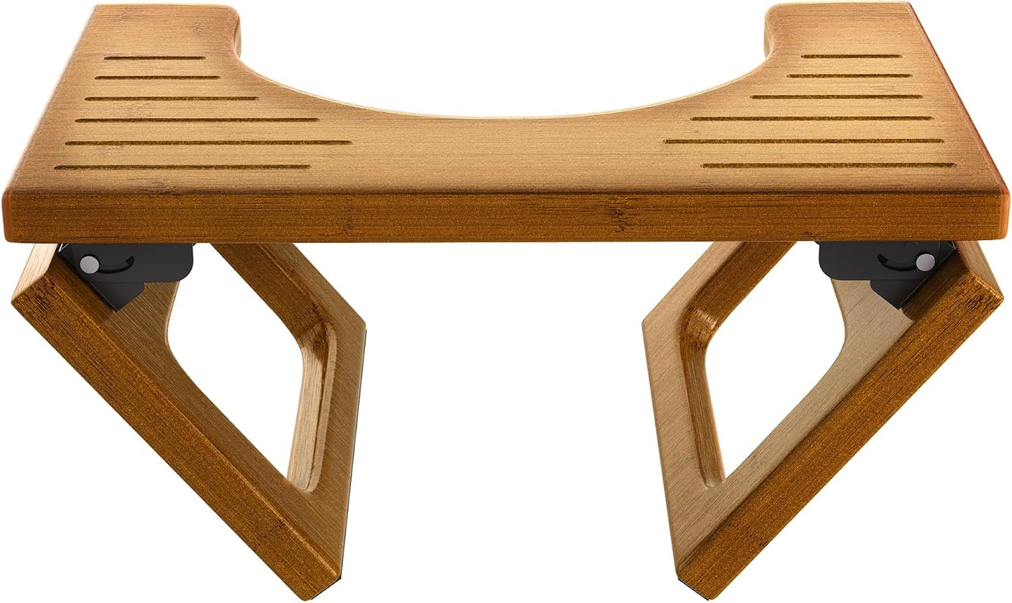 Taburete inodoro bambú 8.5pulg adultos plegable para