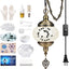 Kit lámpara mosaico turco enchufable 15pies cable