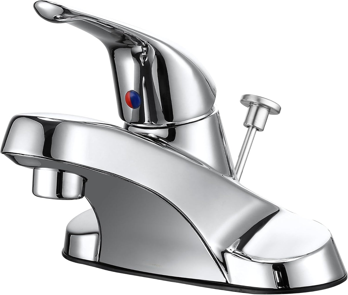 Grifo baño cromado 3 agujeros una manija F-3503-CP