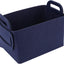 Cesta fieltro plegable con asas para almacenar juguetes