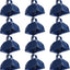 12 Cencerros Metal Alarma Ruidosa Azul para Eventos