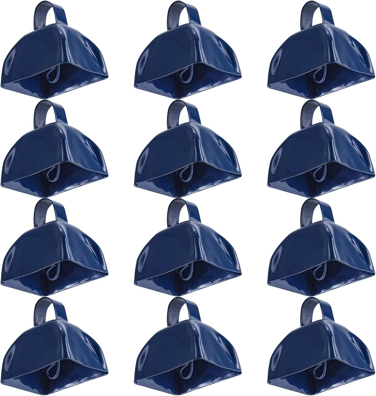 12 Cencerros Metal Alarma Ruidosa Azul para Eventos