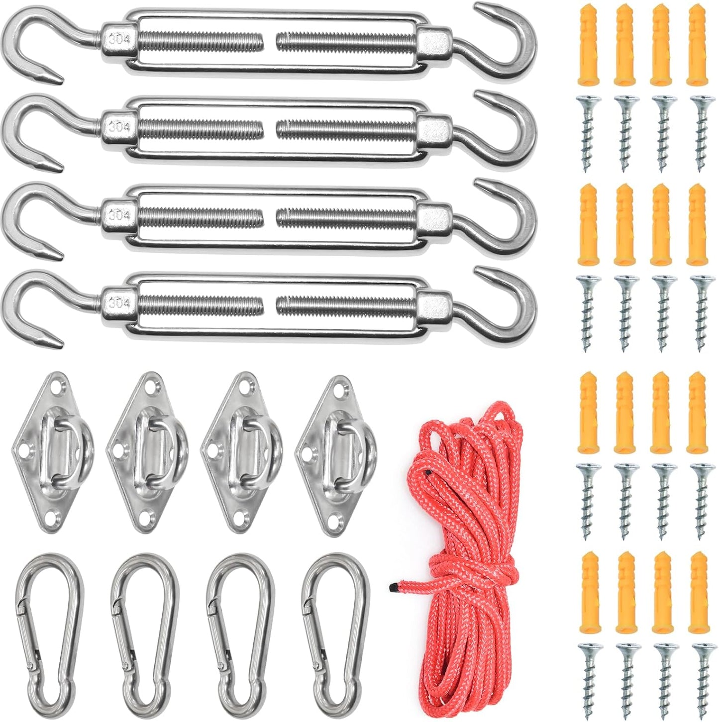 Kit 45 Pzas Accesorios Vela 6" Acero Inox