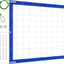 Red de voleibol exterior 32x3FT HDPE 600D con cable acero