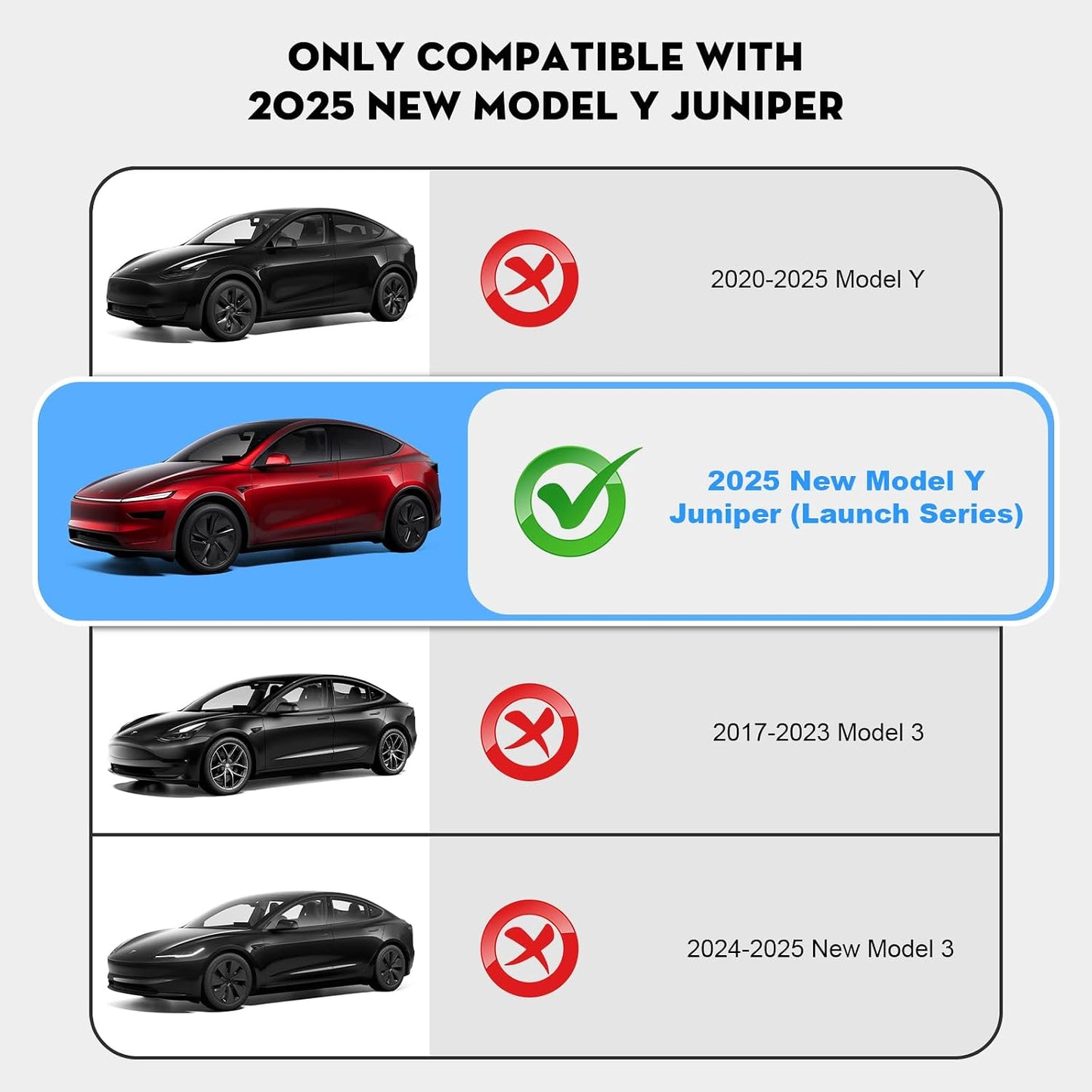 Parasol techo Tesla Model Y Juniper 2026 16 clips