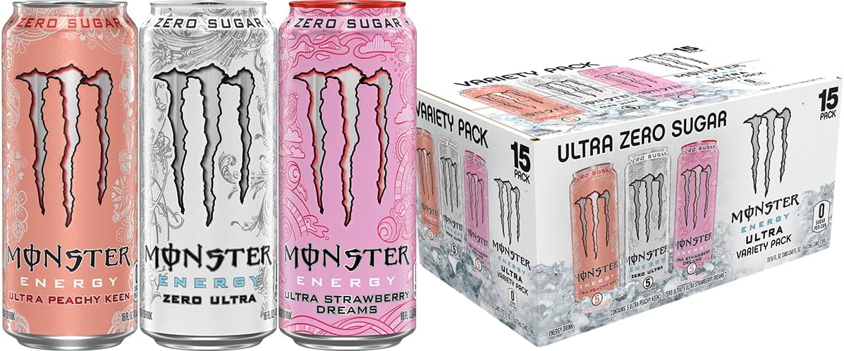 Bebida energética sin azúcar 16oz pack 15