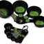 Juego 10 Pzas Tazas Medidoras Plástico Color Verde