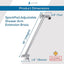 Extensión ducha ajustable latón cromado 16"
