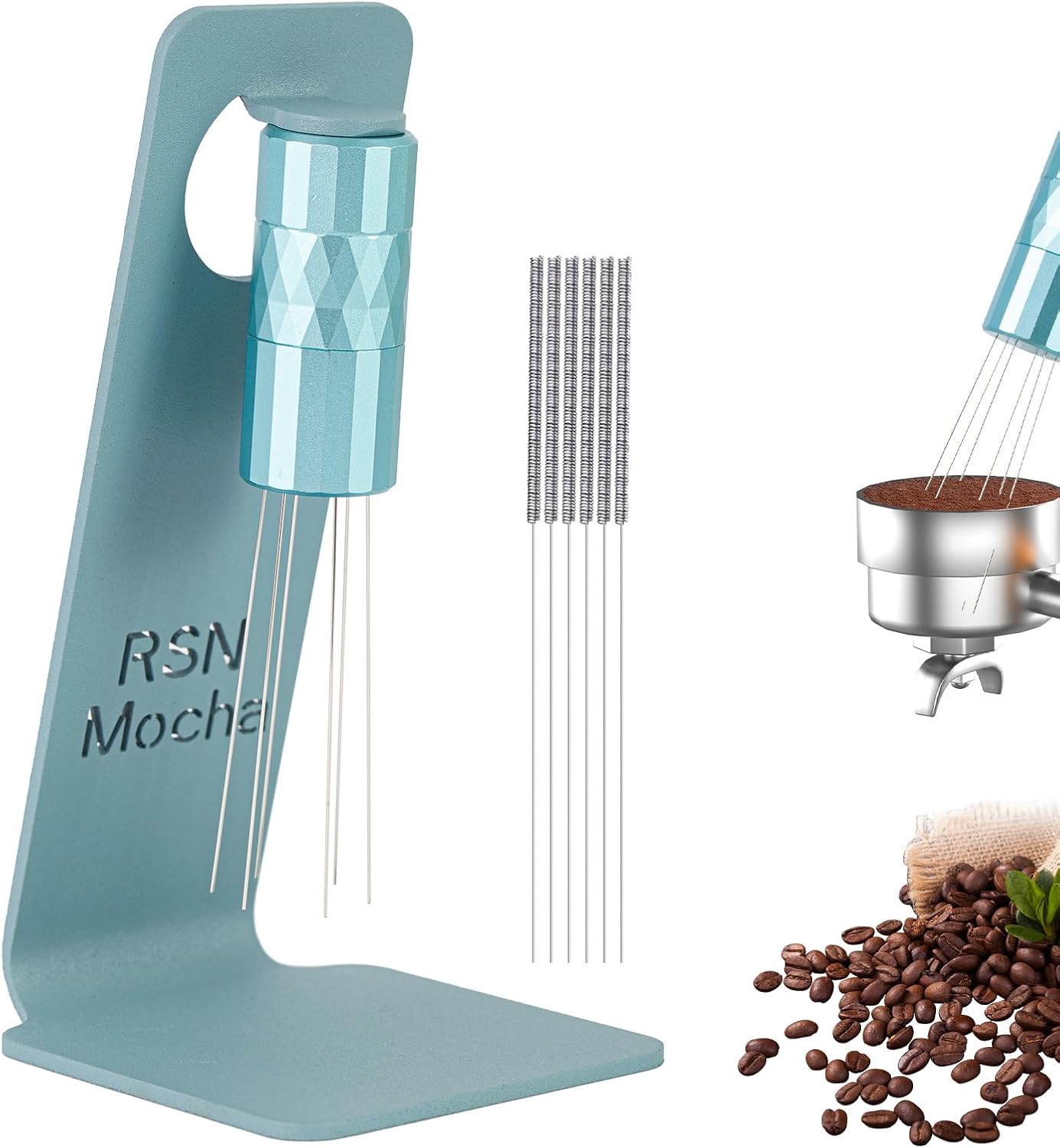 Soporte magnético café acero inox 6 0.010pulg verde
