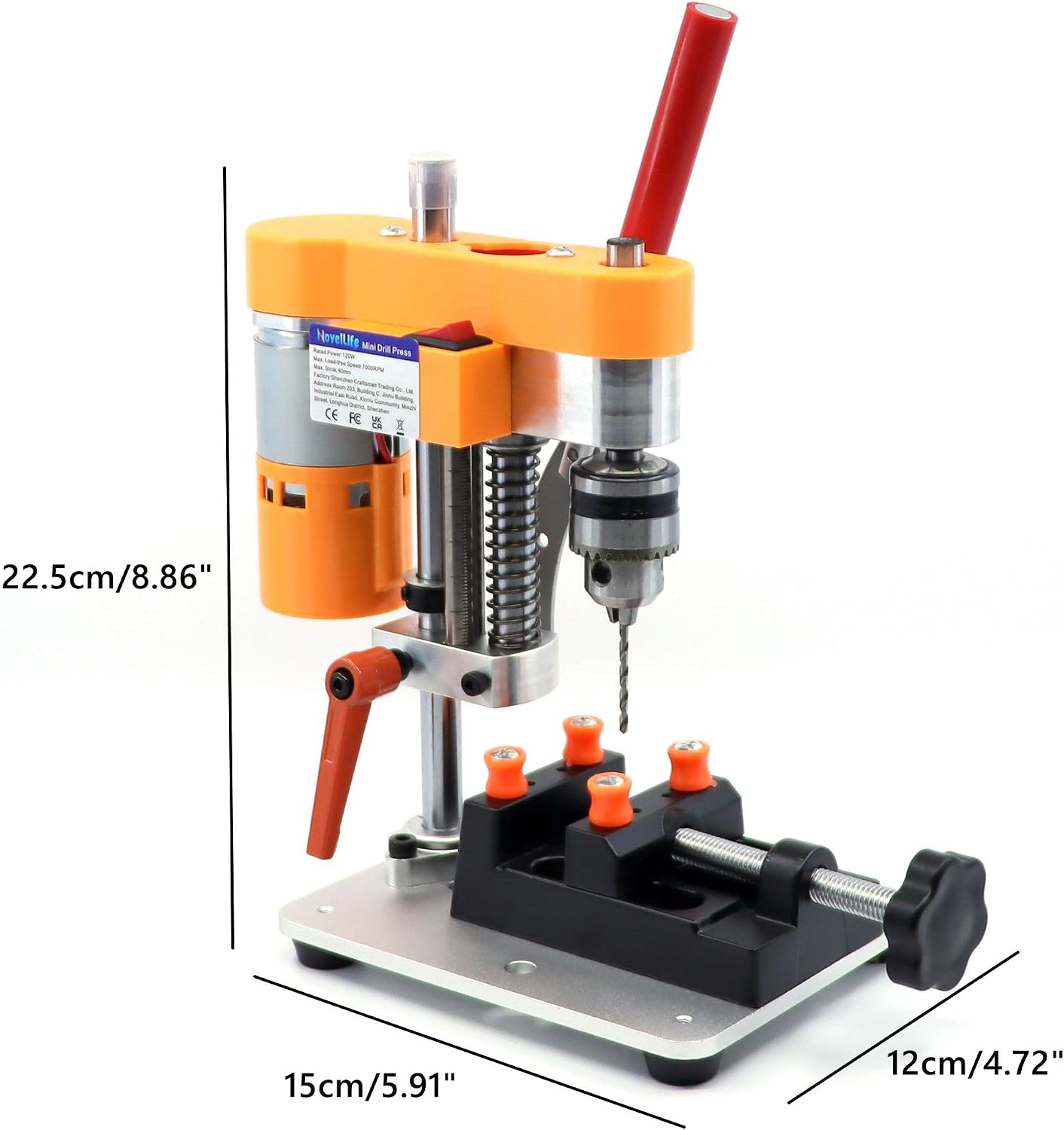 Mini prensa taladro CNC para metal madera DIY